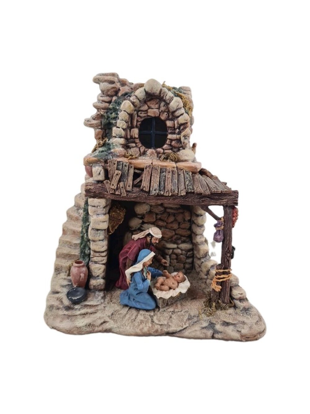 Department 56 Little Town of Bethlehem Nativity Set 59796 Manger Baby Jesus